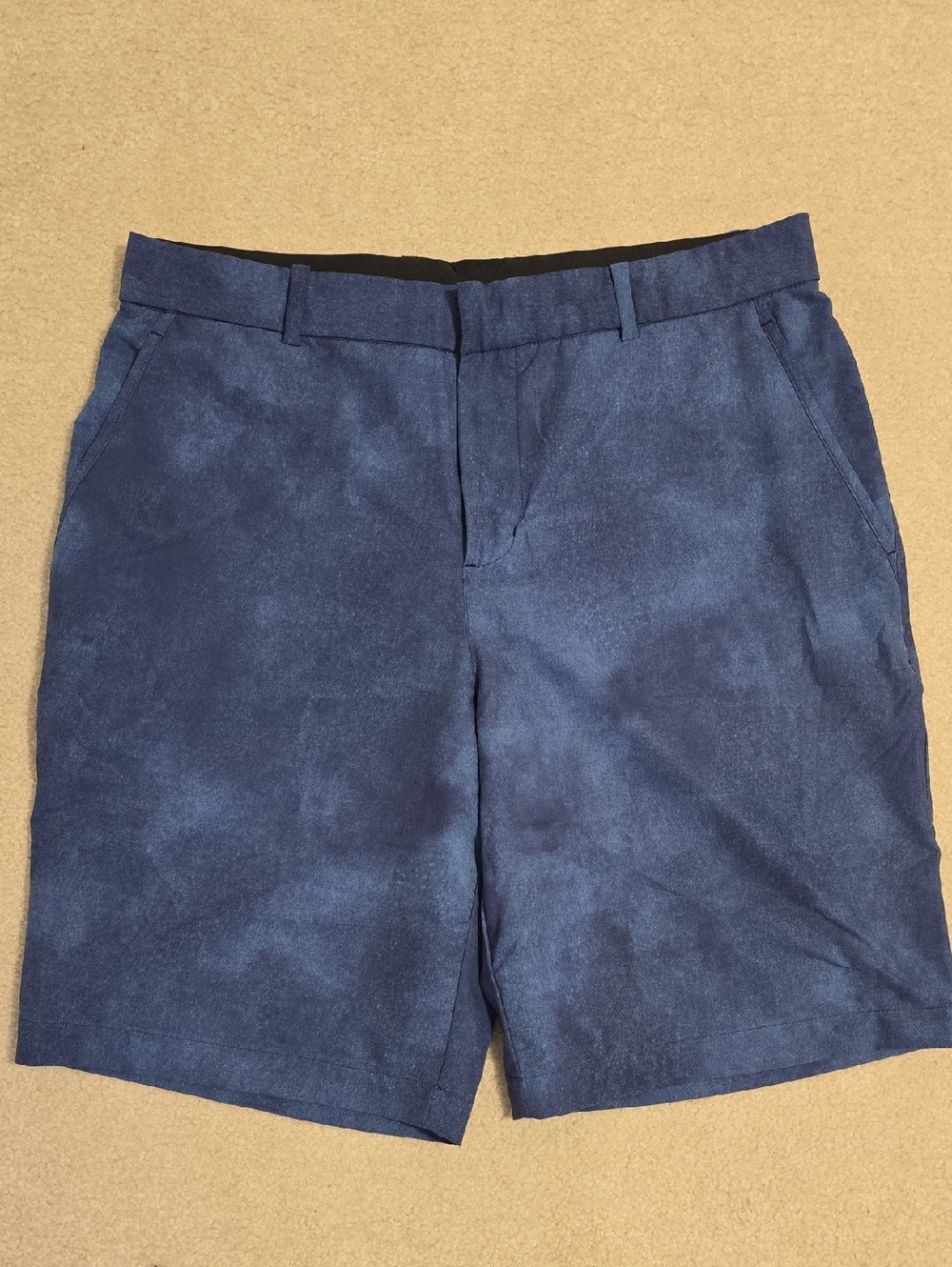 Nike Golf Dri-Fit Men's Dark Blue Flat-Front Light Weight Shorts Size 34